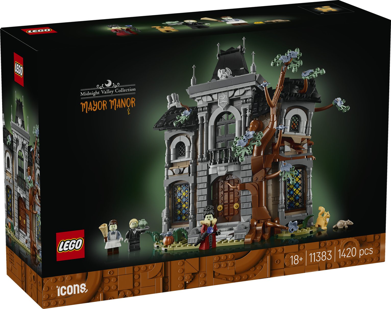 LEGO Icons Mayor Manor Eerie Mansion Decor Model House Kit 11383 PREORDER