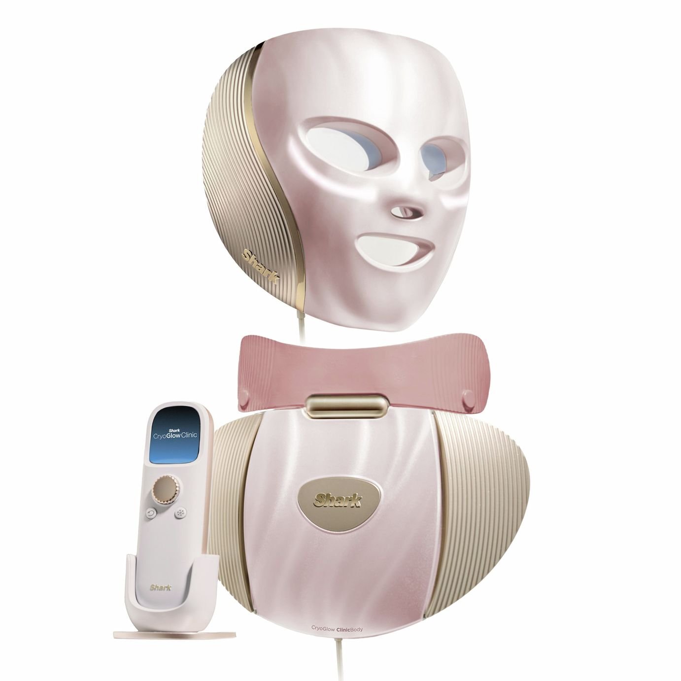 Shark CryoGlow Clinic Face & Body LED System LED Mask and Panel Rose