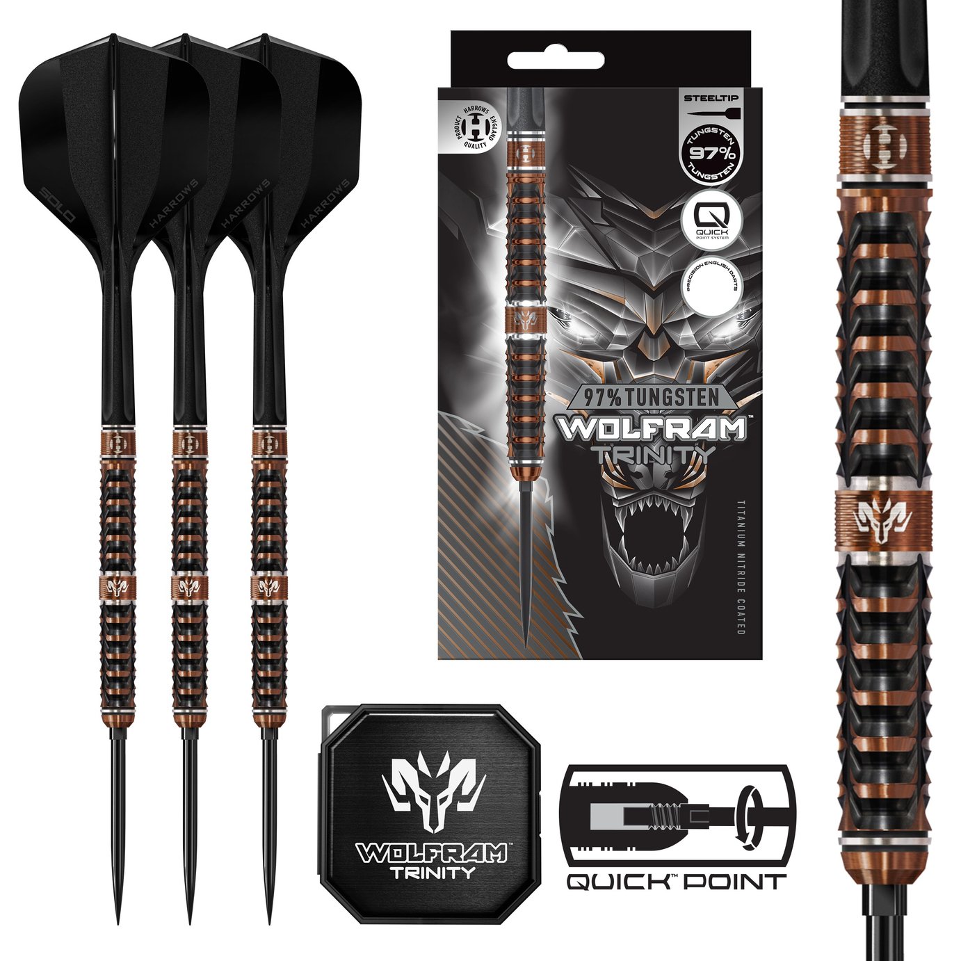 Harrows Darts Set - Wolfram Trinity