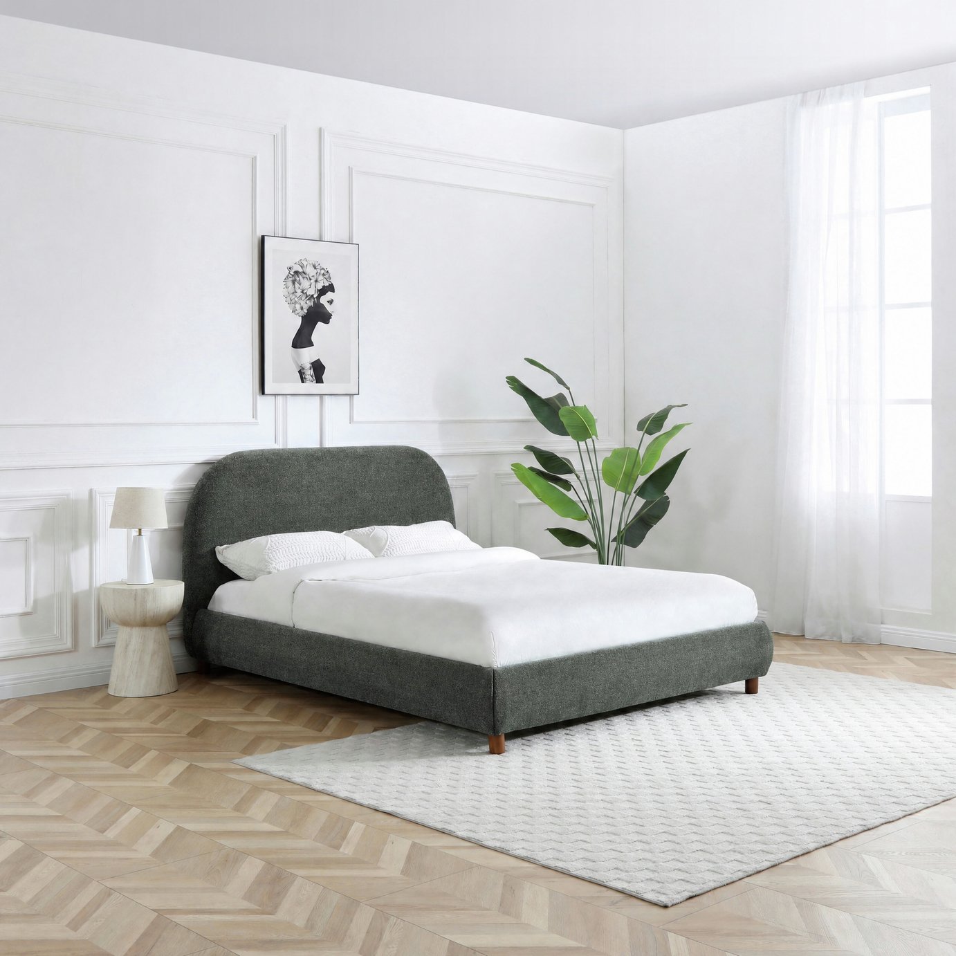 Kyoto Nialle Fabric Bed Frame