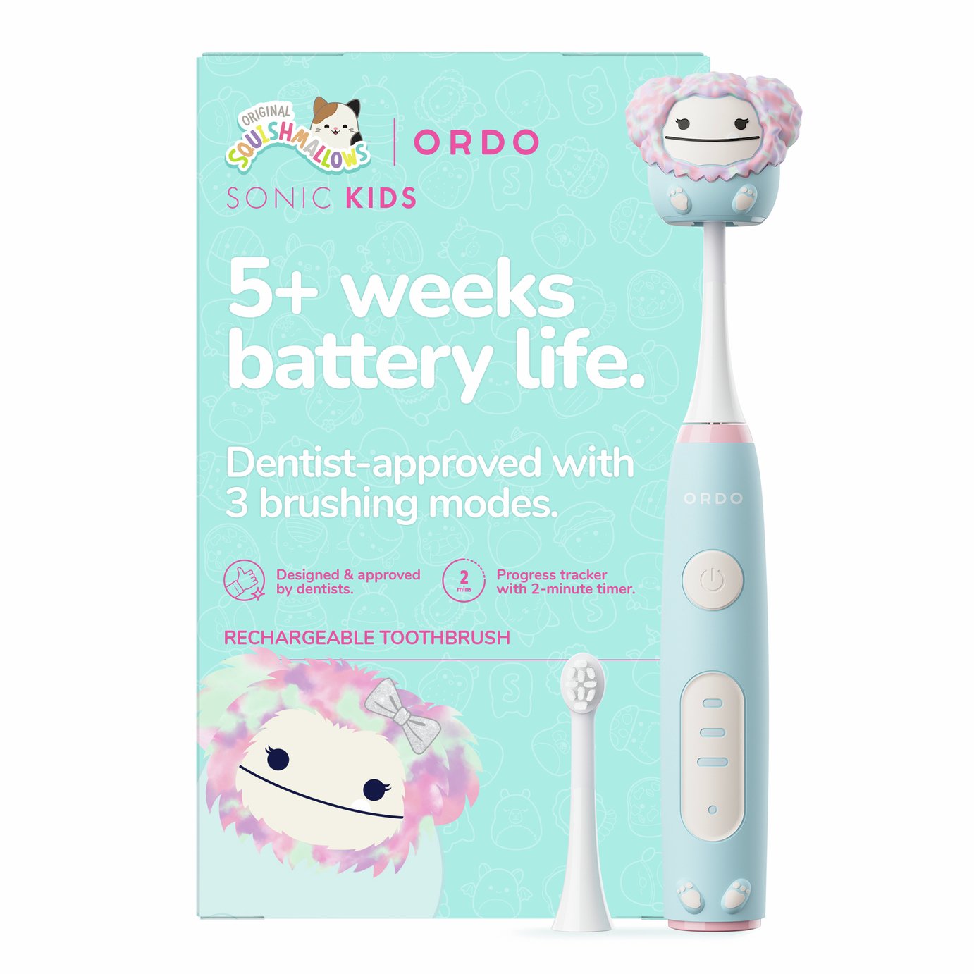 Ordo Squishmallows Sonic Kids Rechargeable Toothbrush