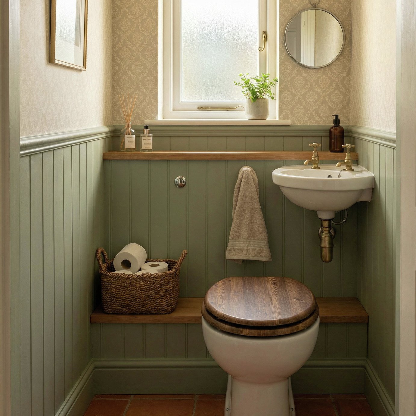 Aqualona Moulded Wood Soft Close Toilet Seat - Dark Oak