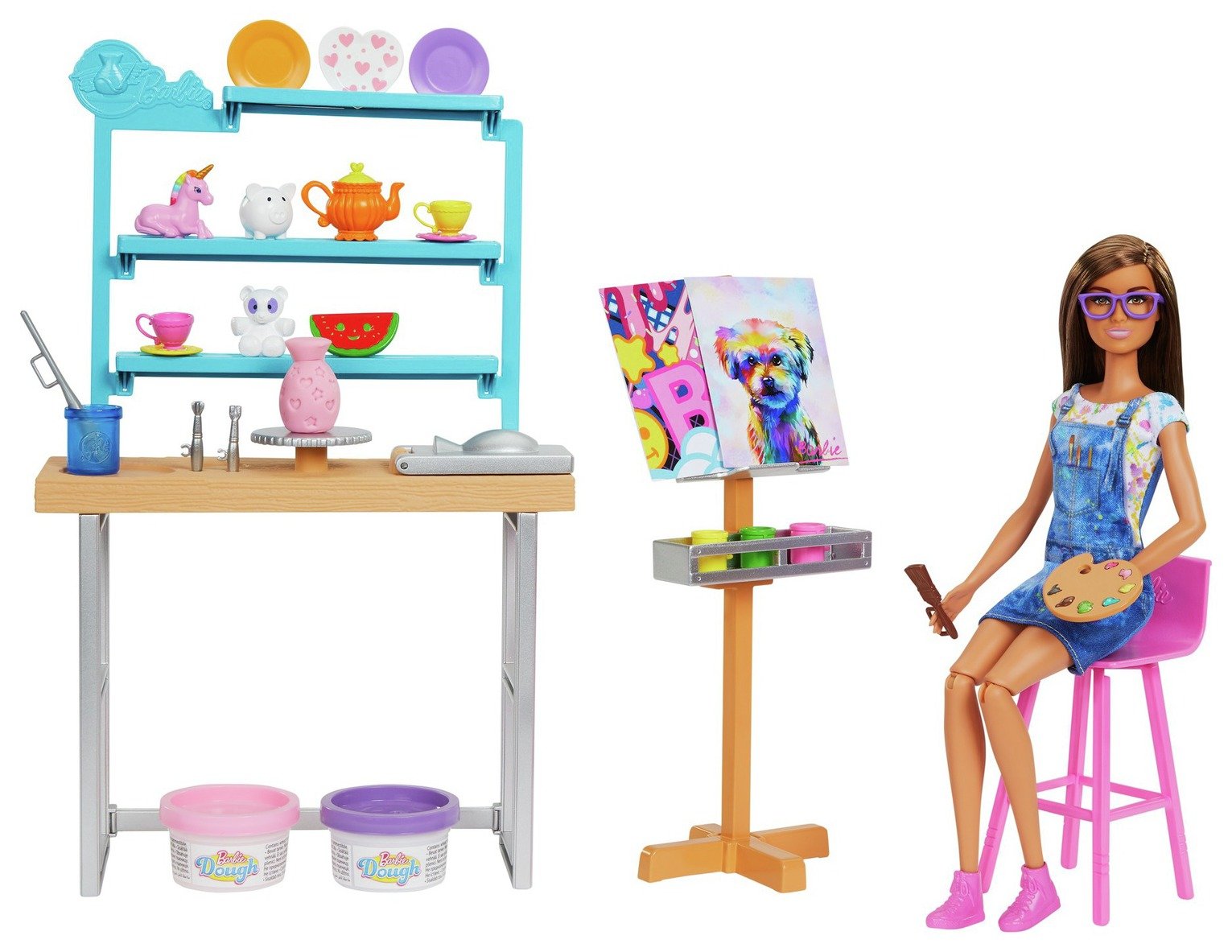 Barbie Relax and Create Art Studio Playset and Doll