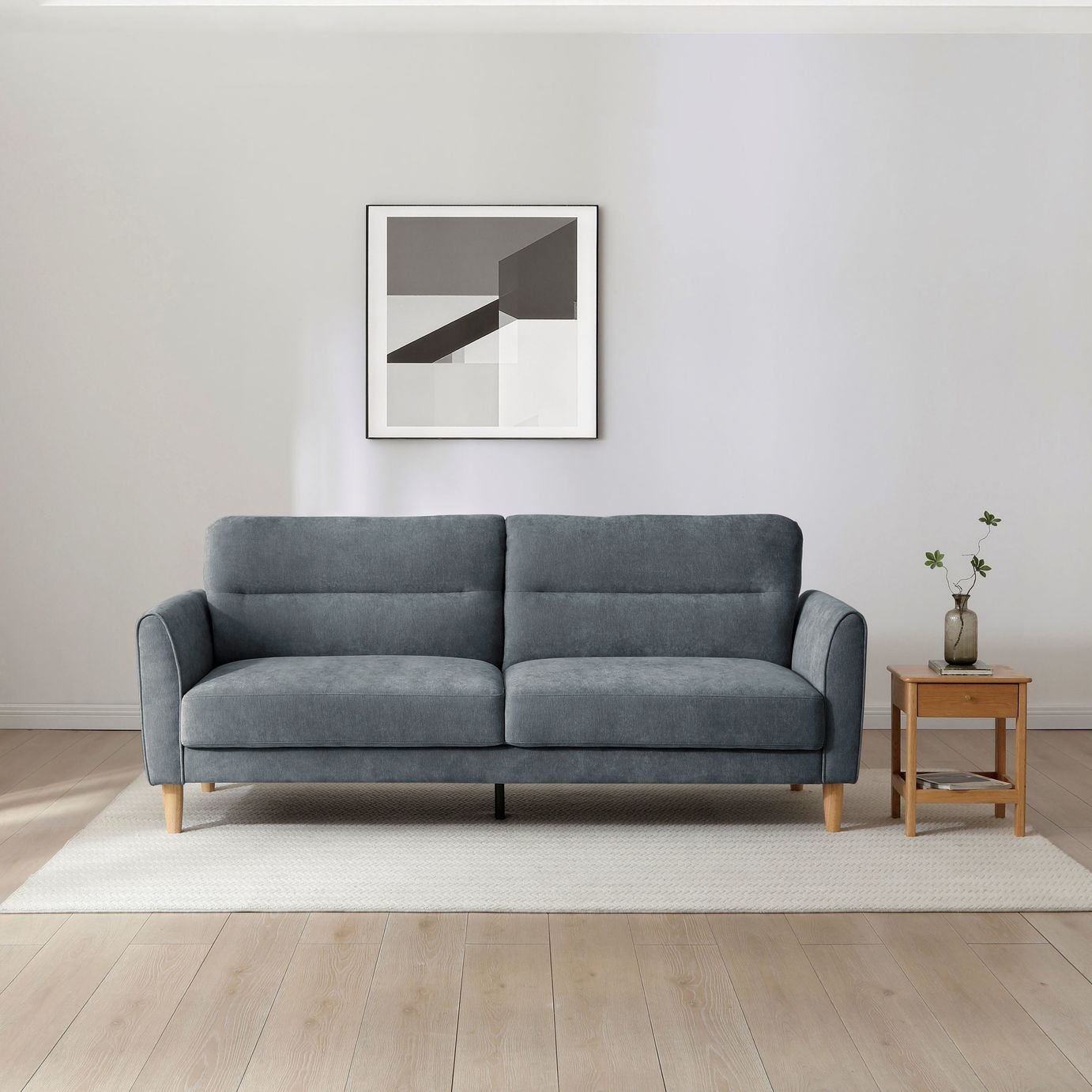Kyoto Houston Fabric Clic Clac Sofa Bed - Denim