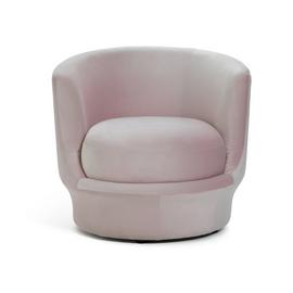 Habitat Ronda Velvet Chair - Pink