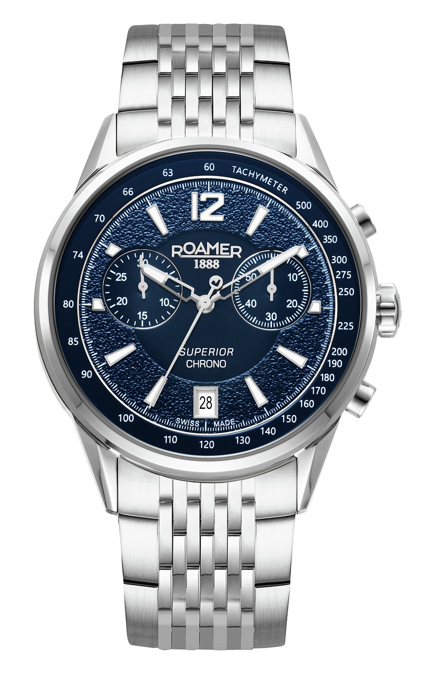 Roamer Superior Chrono Men's Silver Stainless Steel Bracelet Watch