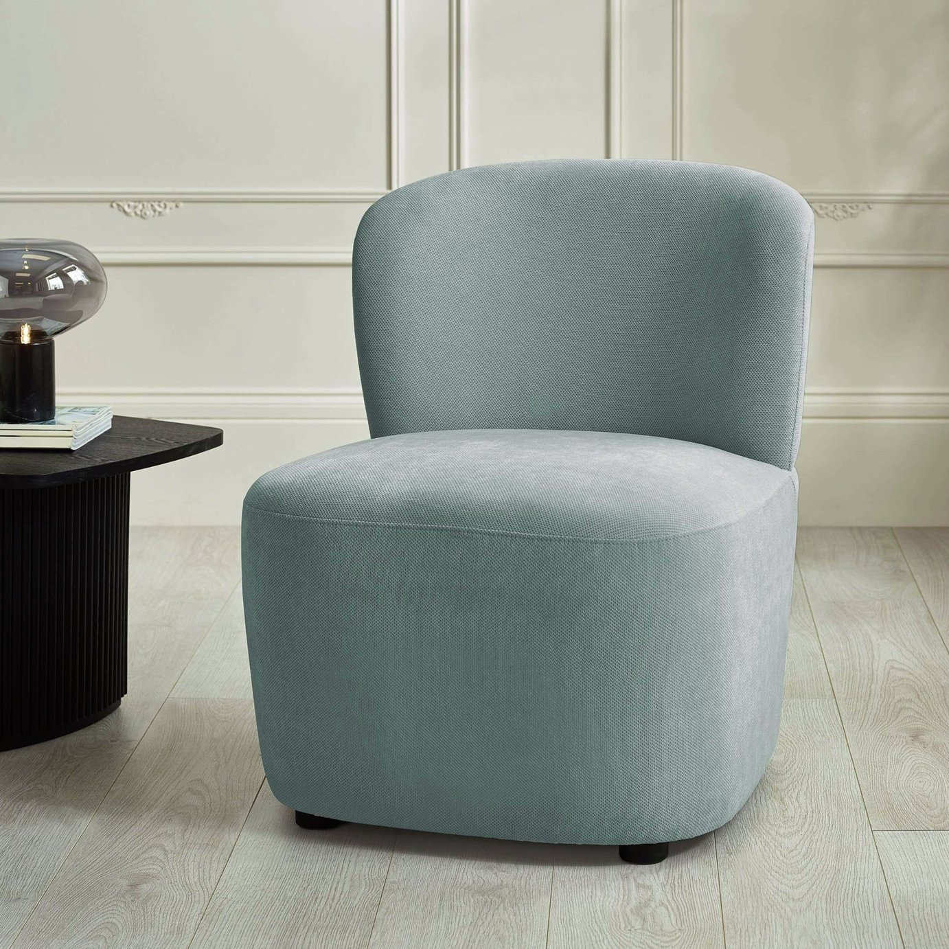 Julian Bowen Lunetta Fabric Accent Chair - Blue