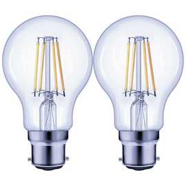 Argos Home 5.9W LED BC Dimmable Light Bulb - 2 Pack