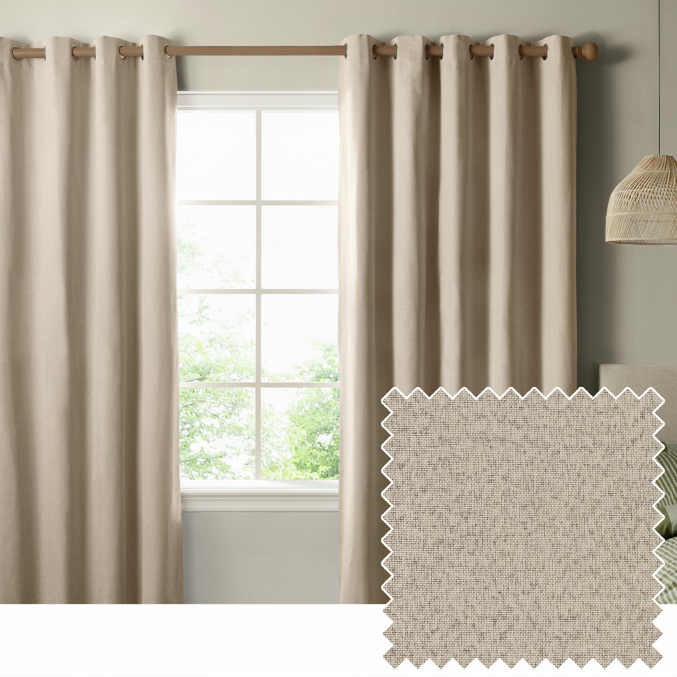 Furn Ultimate Blackout Eyelet Curtains