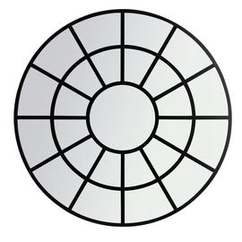 Habitat Round Window Mirror - Black - 60x60cm