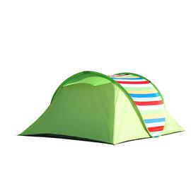 Pro Action Pattern 4 Man 1 Room Pop Up Camping Tent