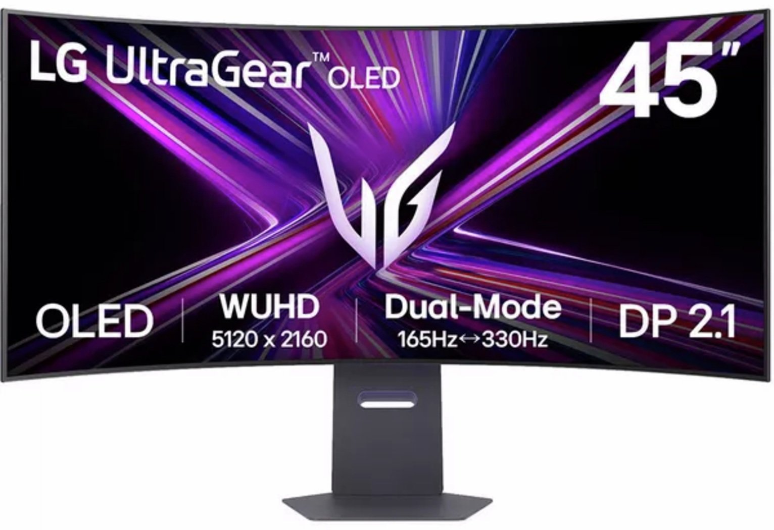 LG UltraGear 45Inch 165Hz WUHD OLED Curved Gaming Monitor