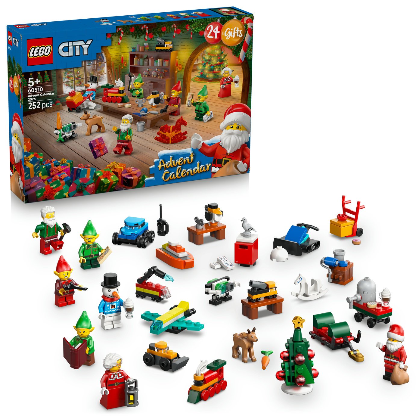 LEGO City Advent Calendar 2026 Santa's Workshop Toy 60510 PREORDER