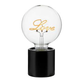 Argos Home Love Filament Bulb Lamp - Black