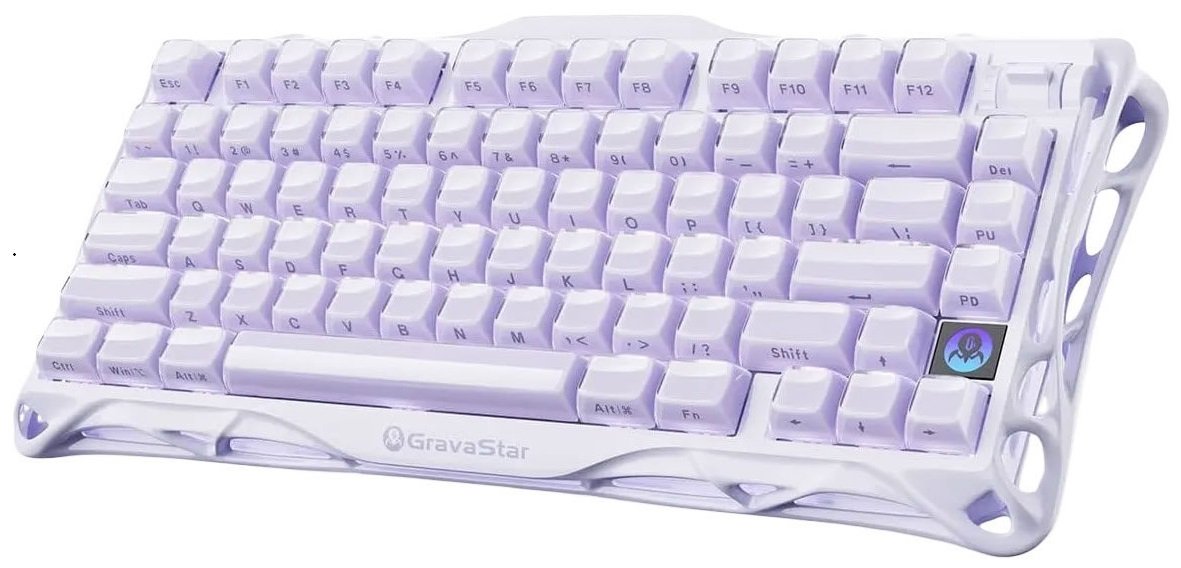 Gravastar Mercury K1 Wireless Gaming Keyboard - Lavender Purples