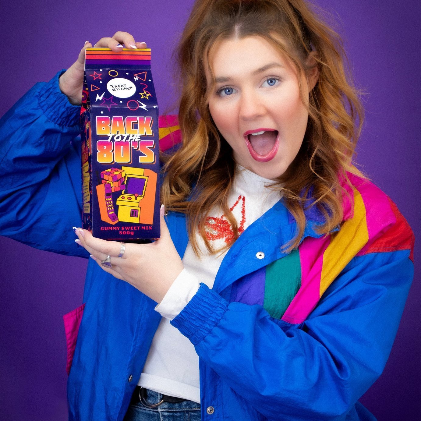 Treat Kitchen Back to the 80's Sweets Milk Carton Gift Box