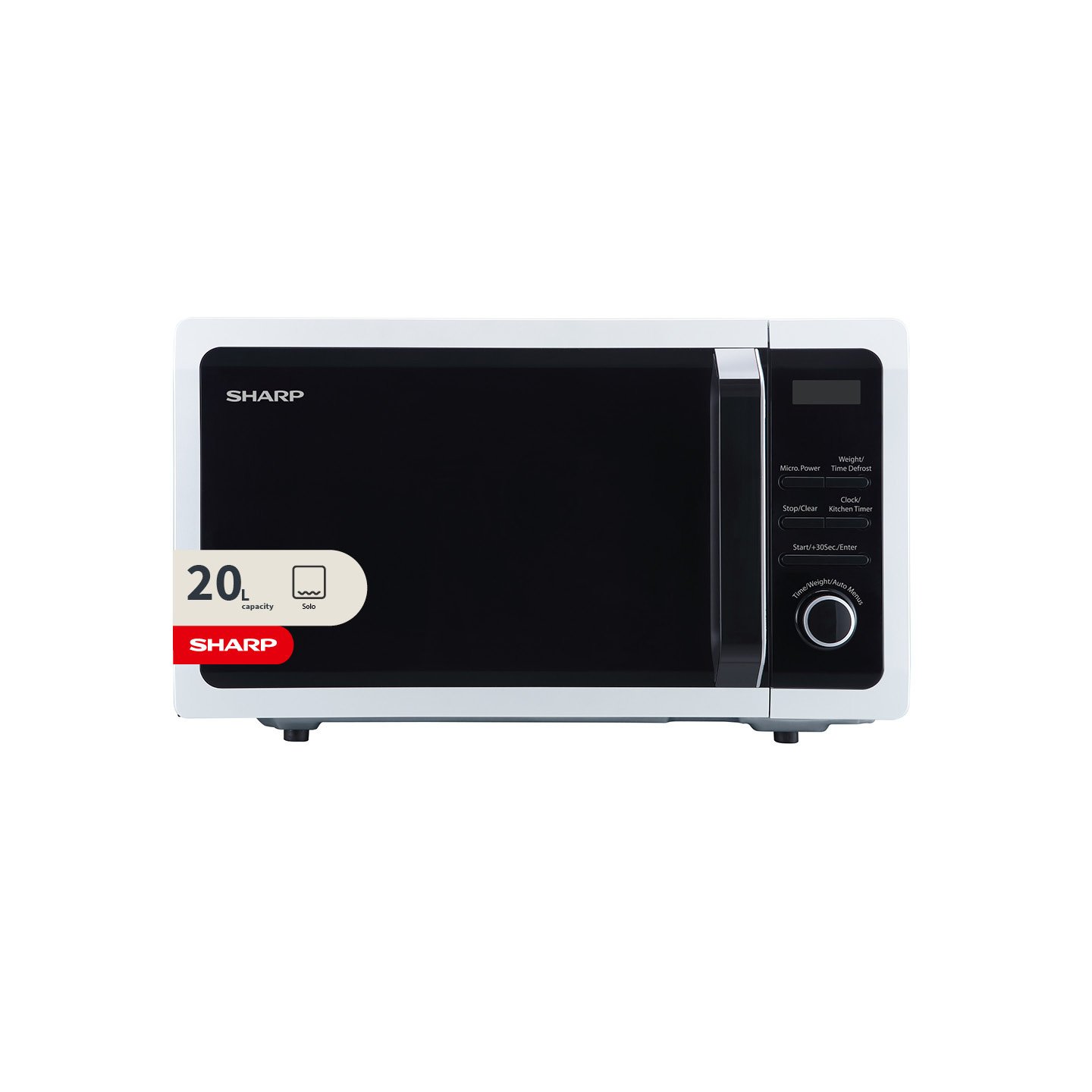 Sharp 800w Standard Microwave R274WM - White