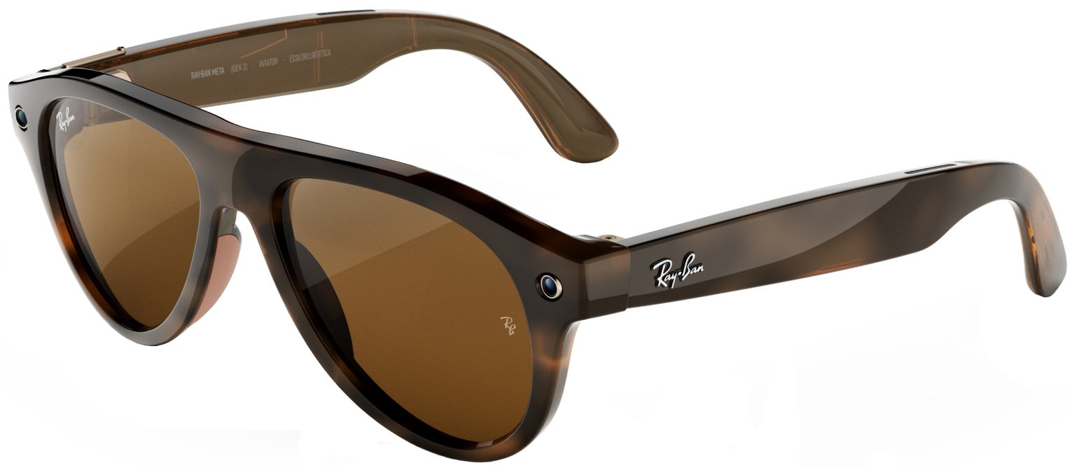 Ray-Ban Meta (Gen 3) Aviator - Havana, Brown