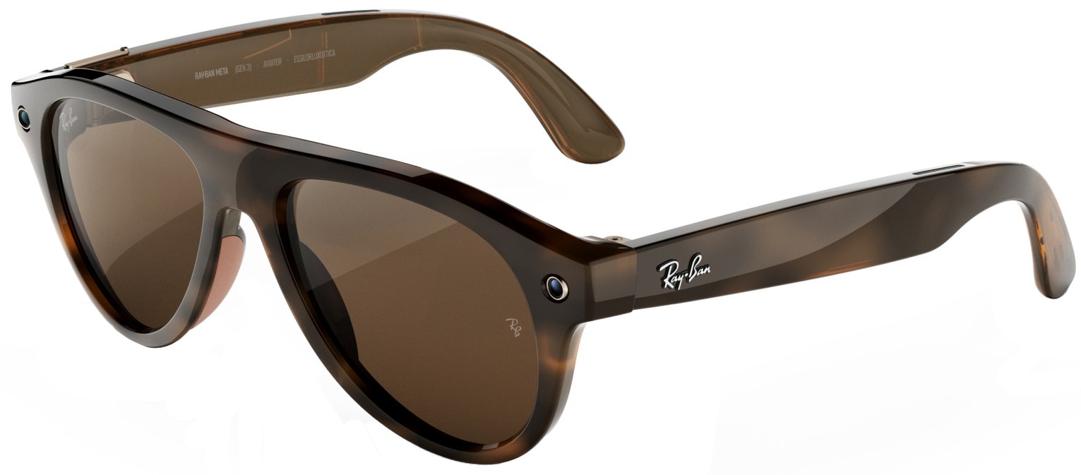 Ray-Ban Meta (Gen 3) Aviator - Havana, Transitions Brown