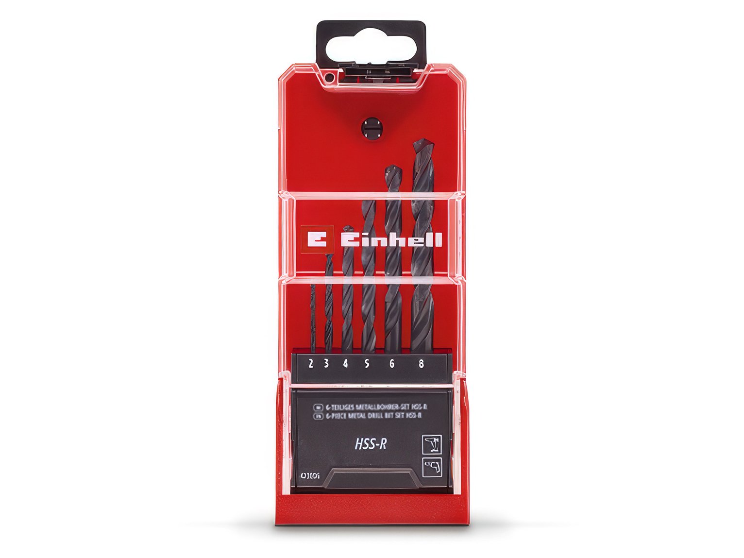 Einhell 6 Piece HSS-R Metal Drill Bit Set