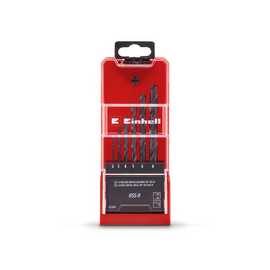 Einhell 6 Piece HSS-R Metal Drill Bit Set