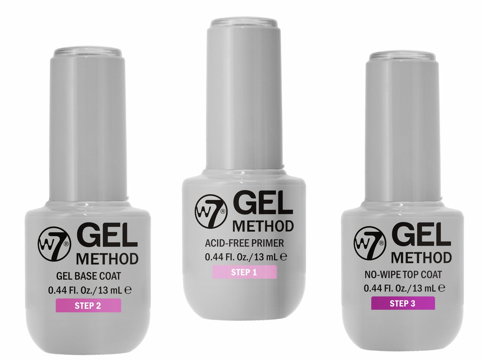 W7 Gel Method 3-Step Gel Manicure Set