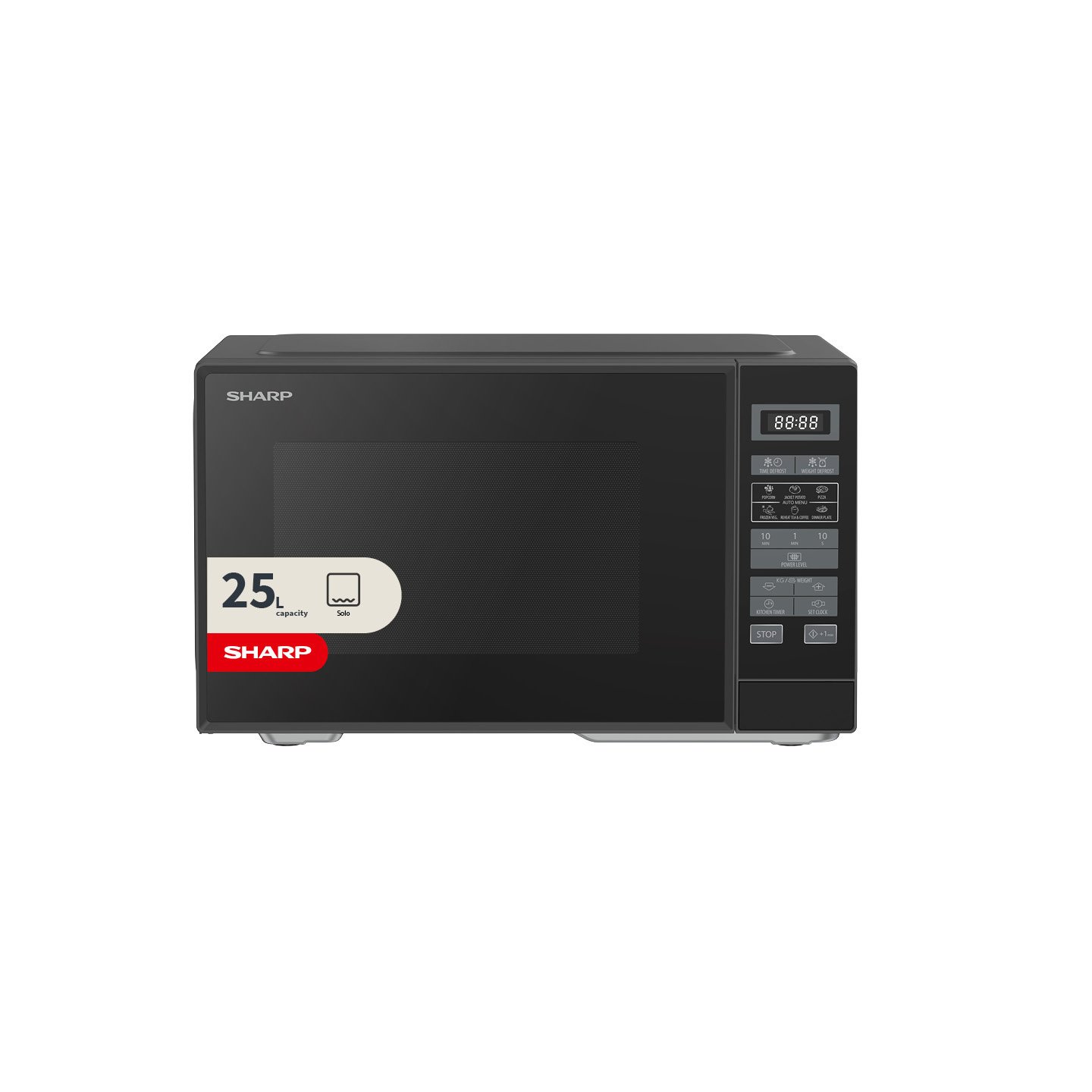 Sharp 900w Standard Microwave RDS252TG-UK - Dark Grey