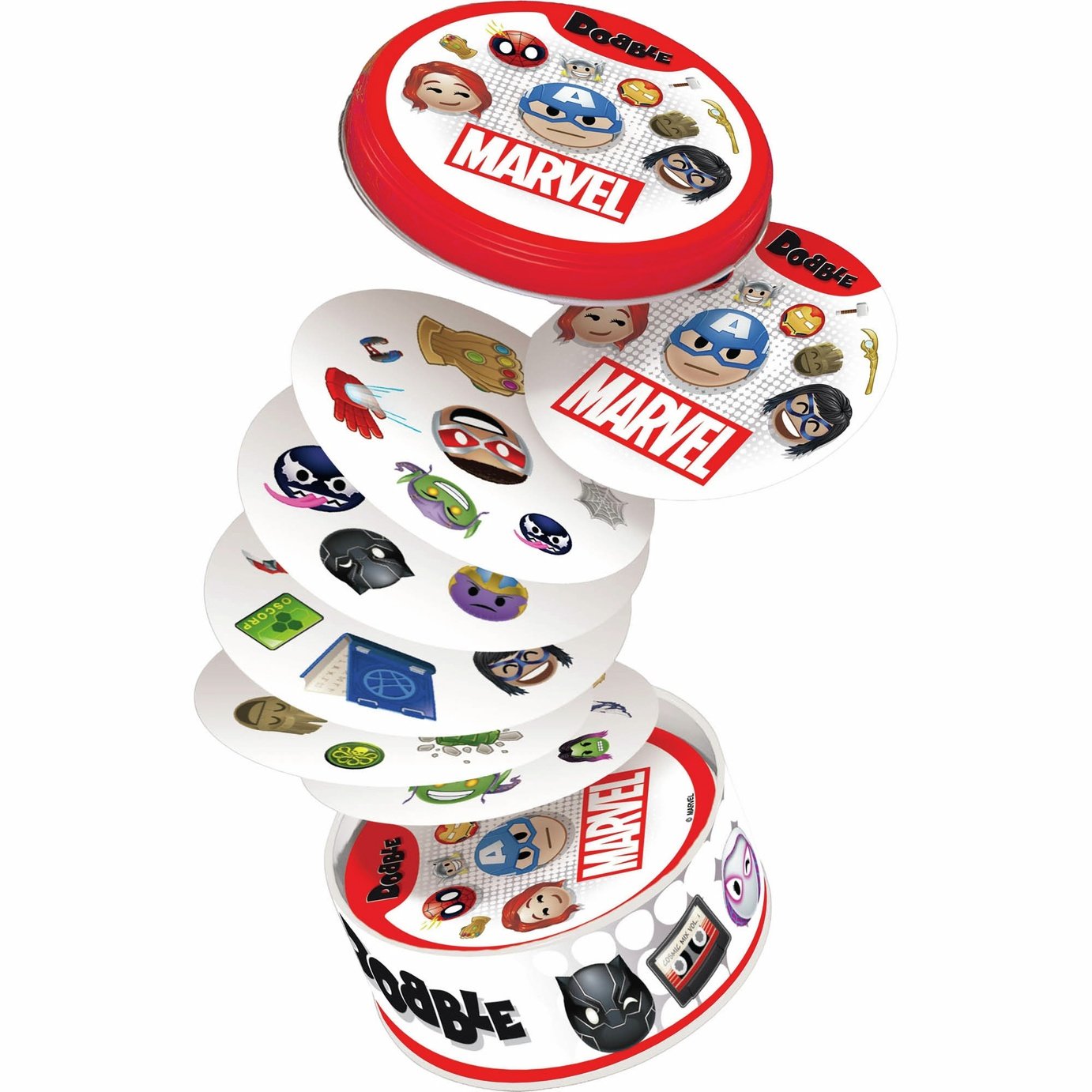 Dobble Marvel Emoji Card Game