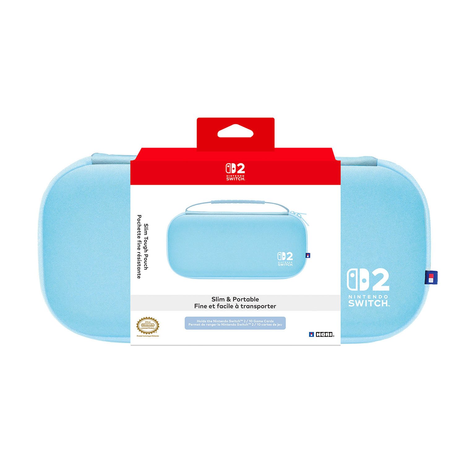 HORI Slim Tough Pouch For Nintendo Switch 2 - Light Blue