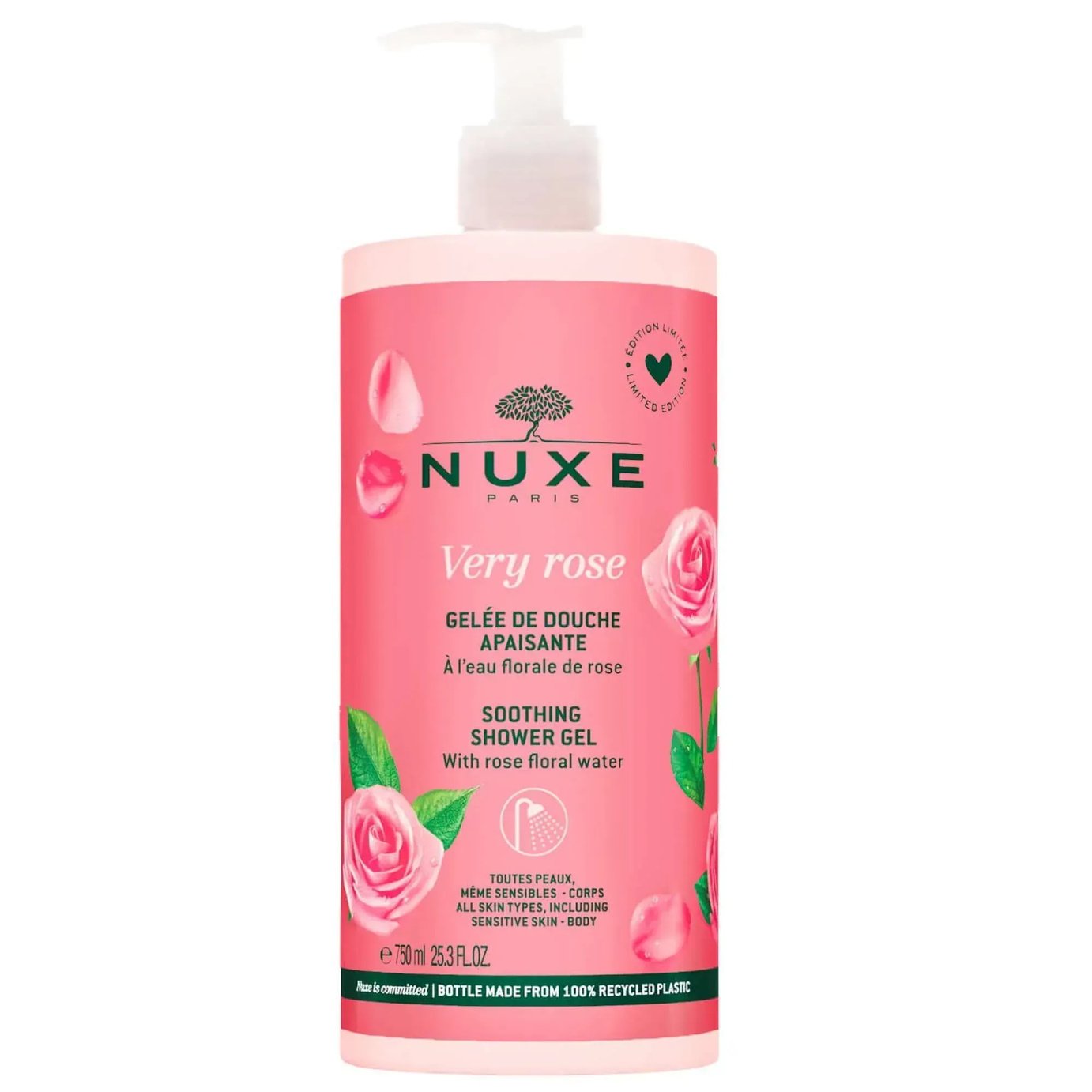 Nuxe Very Rose Soothing Shower Gel - 750ml