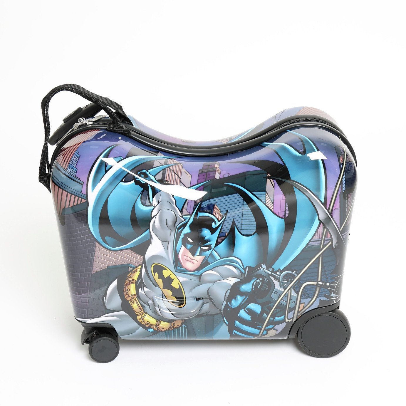 Batman 4 Wheel Hard Ride-On Kids Suitcase