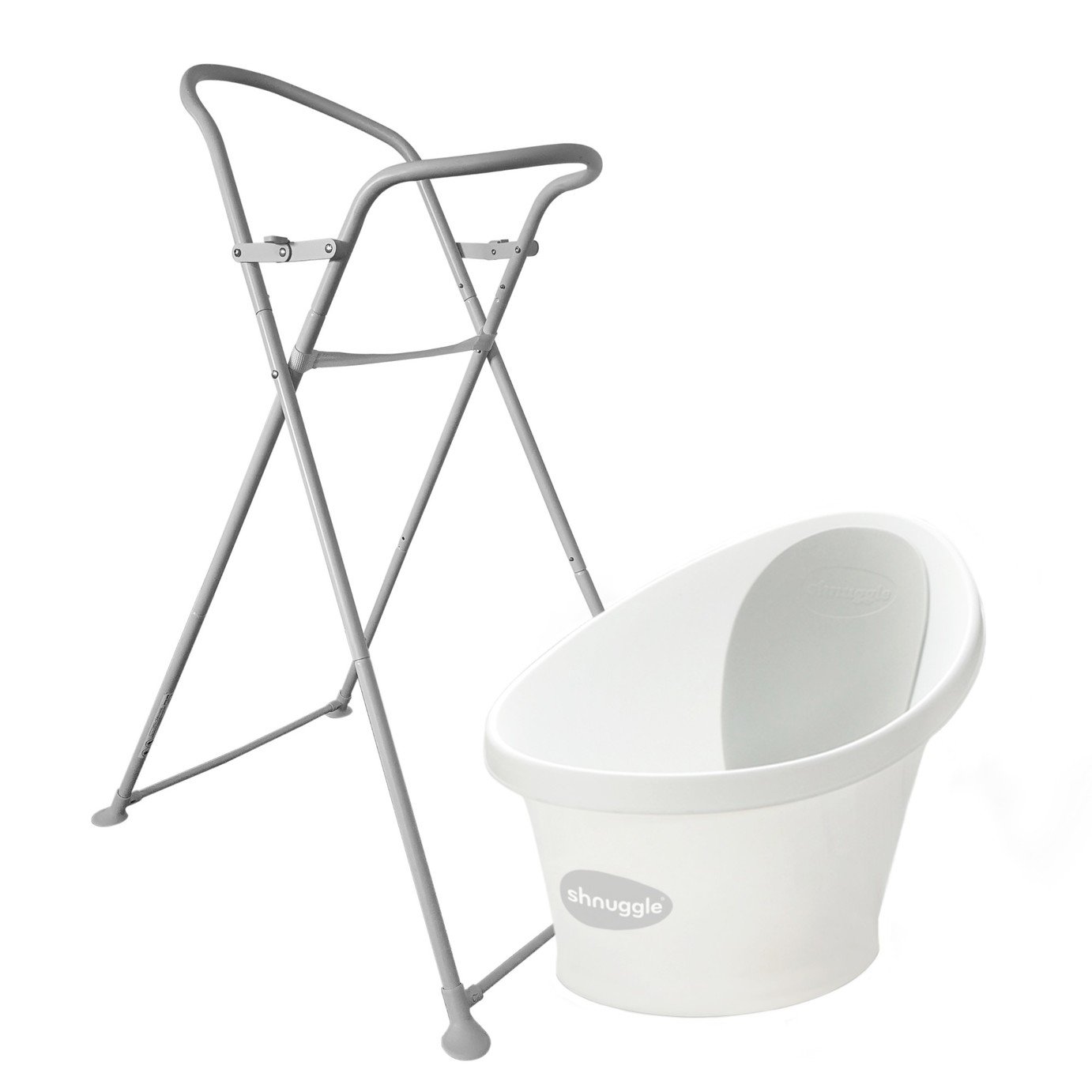 Shnuggle Baby Bath & Stand Bundle - White