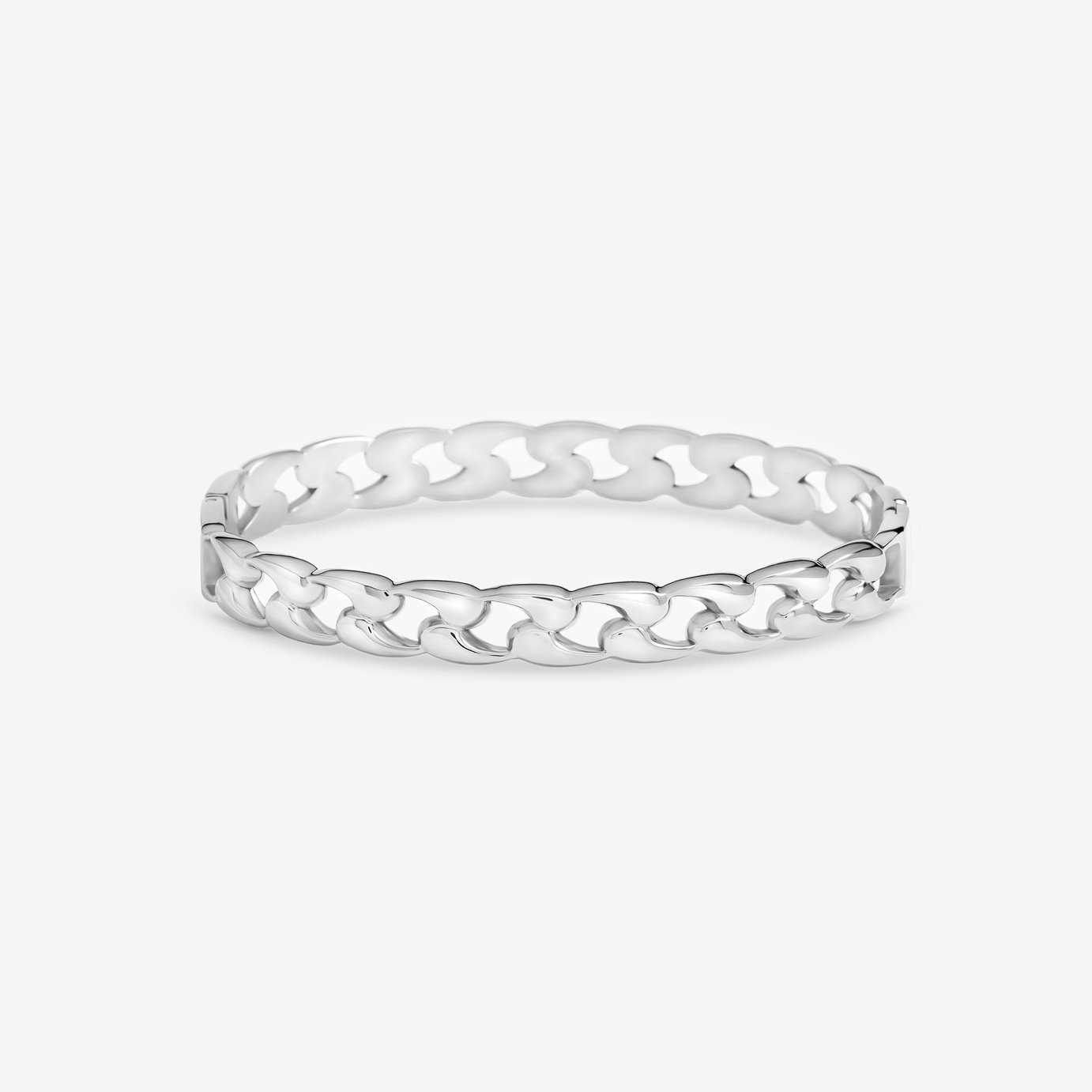 Jon Richard Silver Plated Chain Stainless Steel Bangle