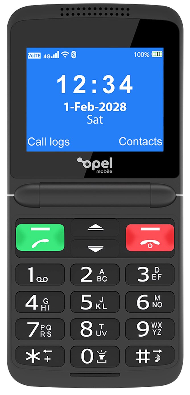 SIM Free Opel Mobile FlipFold Mobile Phone - Black