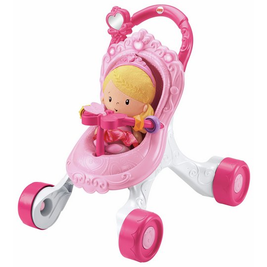 Fisher Price Princess Musical Stroller and Doll Playset