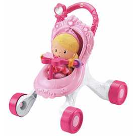 Fisher-Price Princess Musical Stroller and Doll Playset