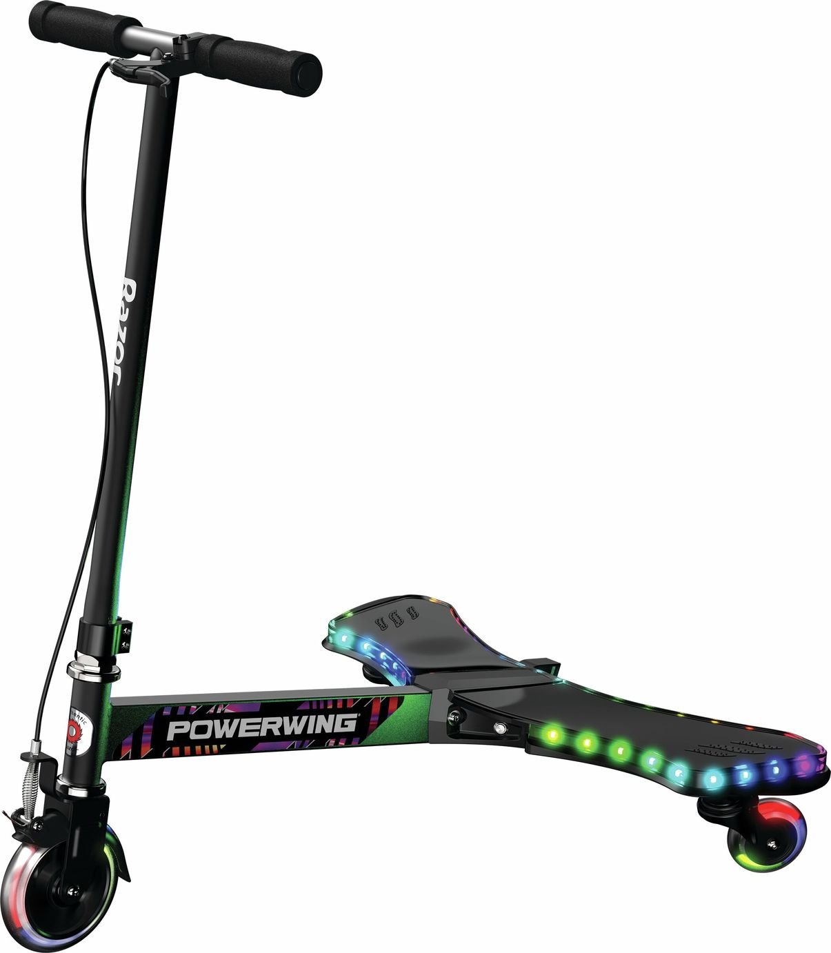 Razor Powerwing LED Lightshow 3 Wheel Kids Caster Scooter
