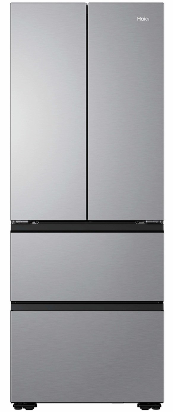 Haier HFKR5718DNMM American Fridge Freezer - Silver