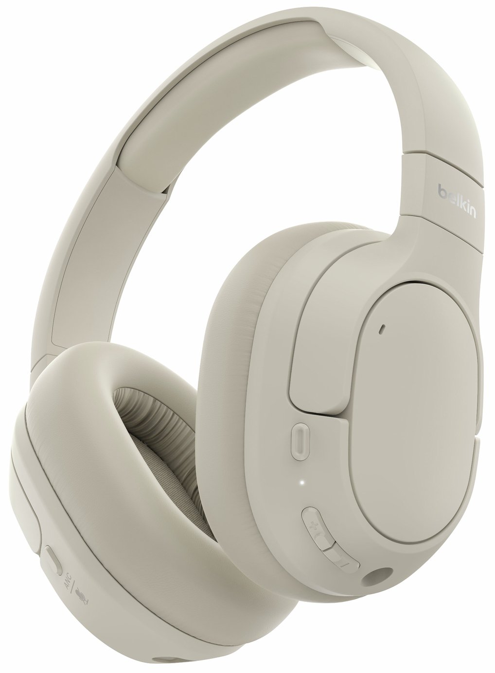 Belkin SoundForm Isolate Noise-Cancelling Over-Ear Wireless Headphones - Sand