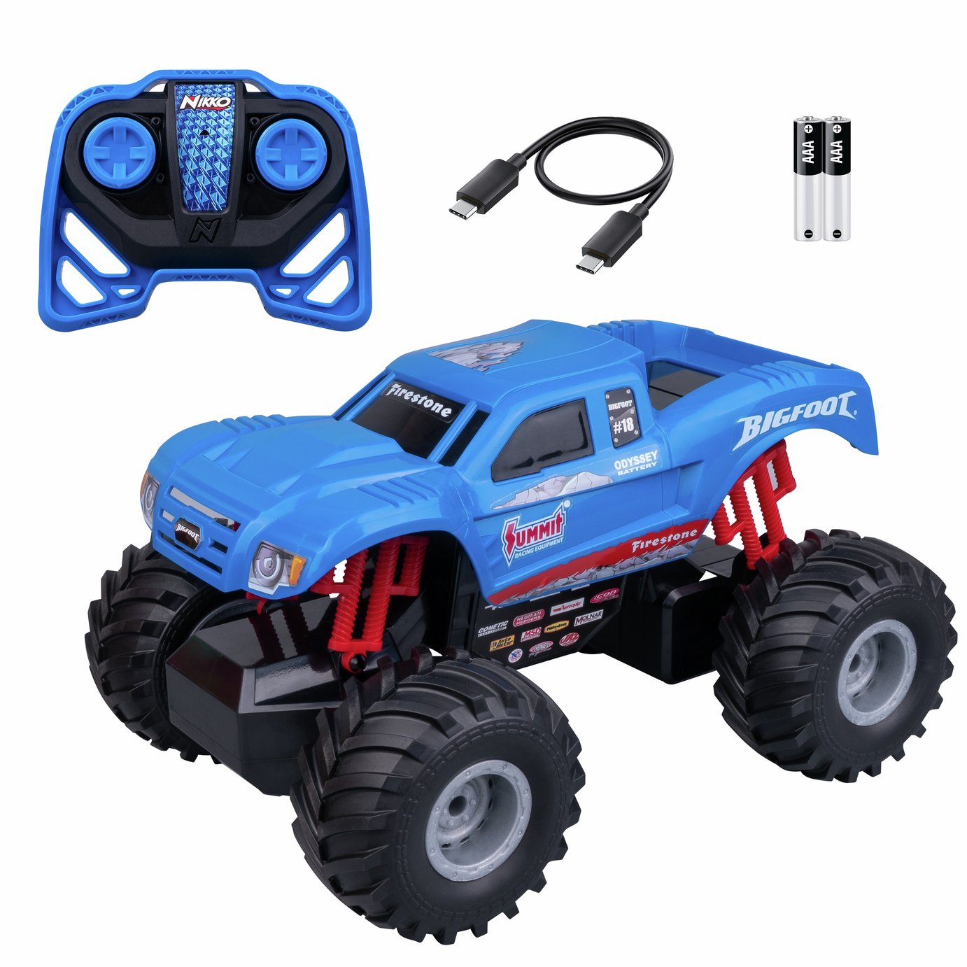 Nikko Toys Bigfoot Monster Truck 1:14 Radio Controlled