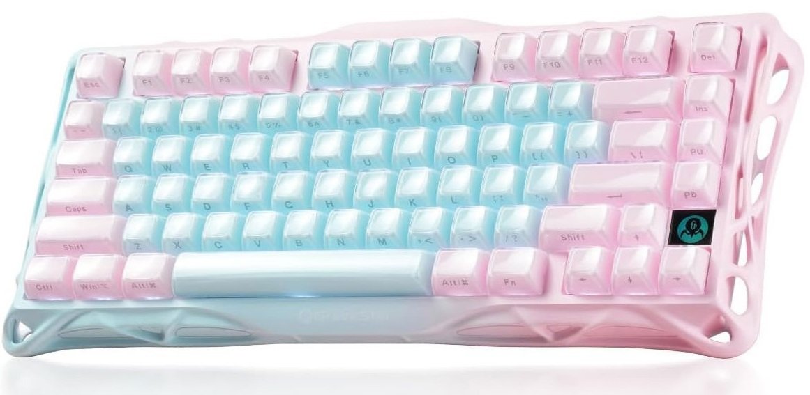GravaStar Mercury K1 Lite Wireless Gaming Keyboard - Aurora Mist