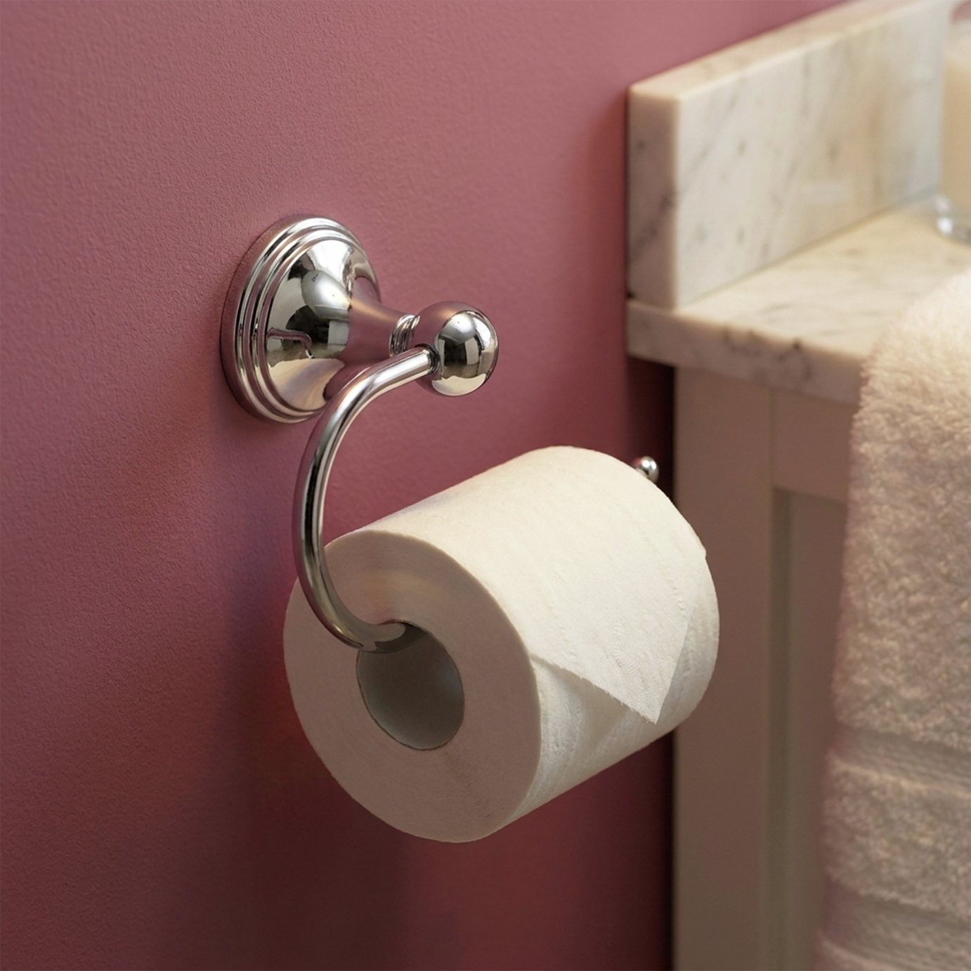 Westminster Toilet Roll Holder - Metallic