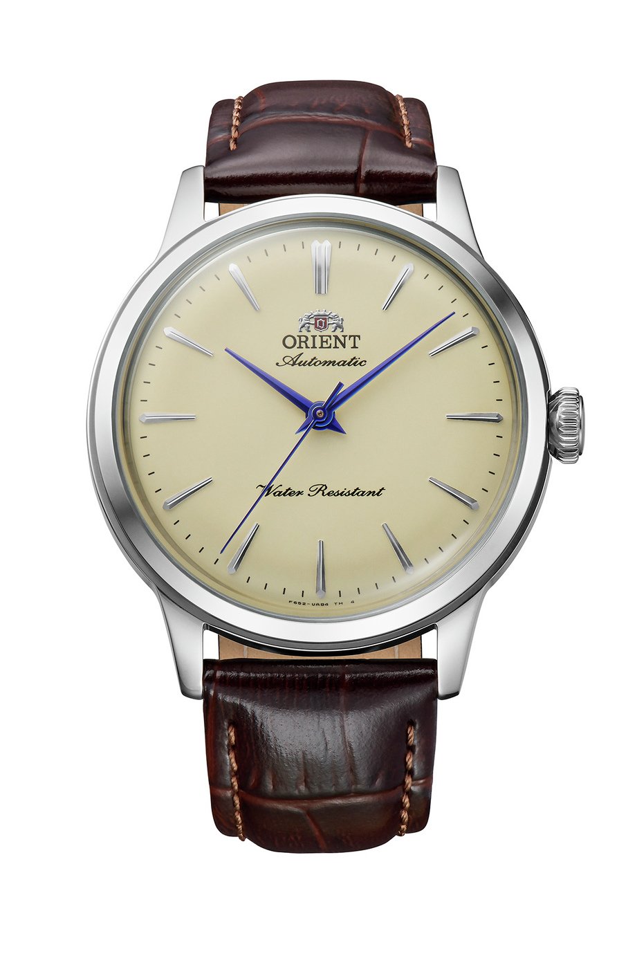 Orient Bambino Cream Dial Men's Brown Leather Strap Watch