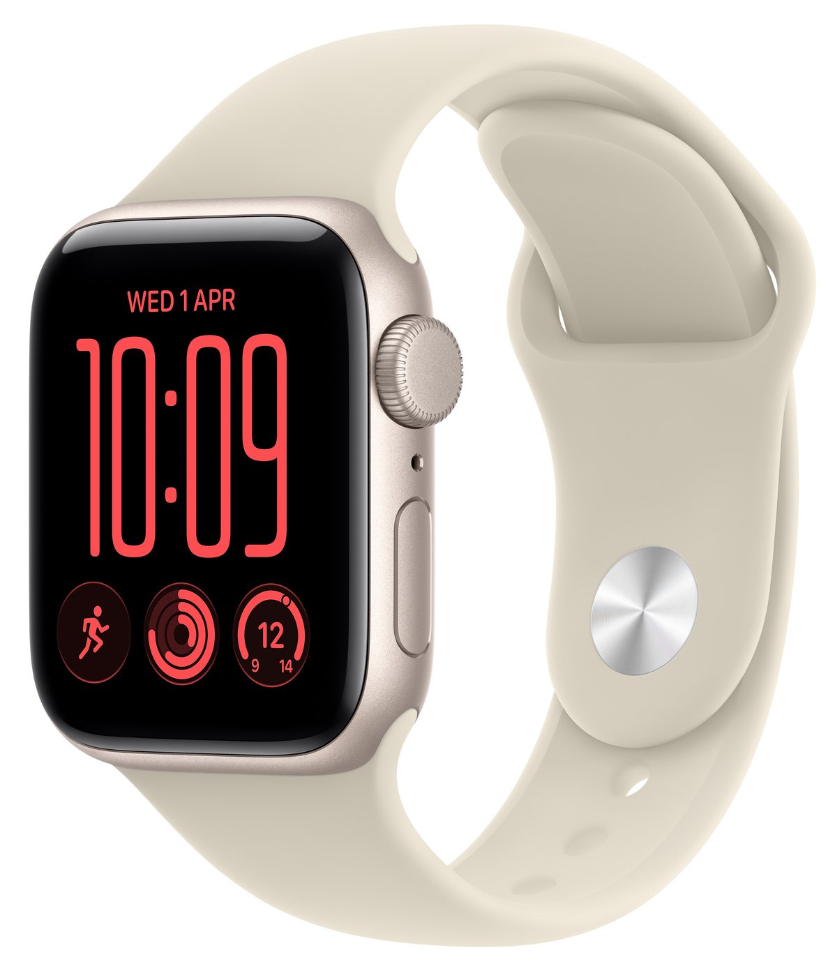 Apple Watch SE 3 GPS 40mm Aluminium Case Sand Sport Band - S/M