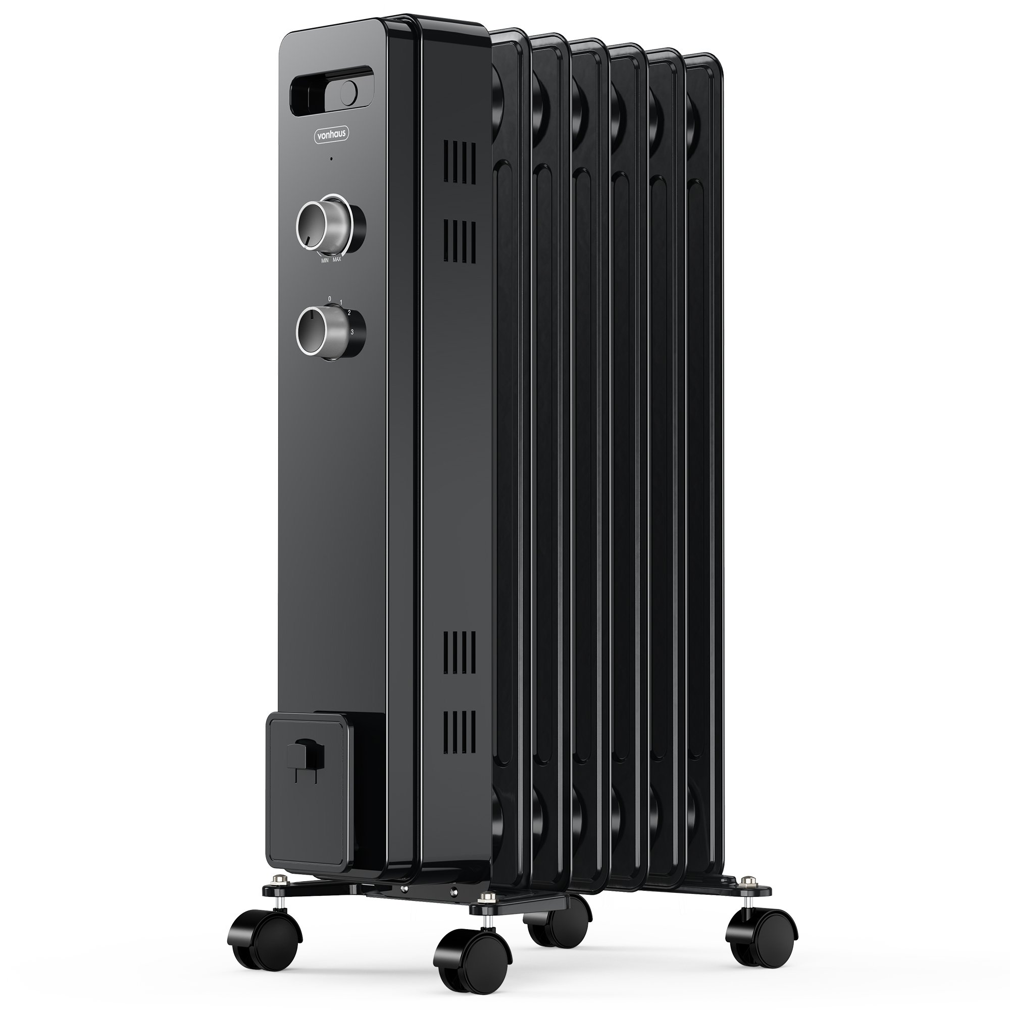 VonHaus 7 Fin 1500W Oil Filled Radiator - Portable