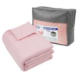Harbour Housewares Weighted Blanket with Storage Bag - 8kg - Pink