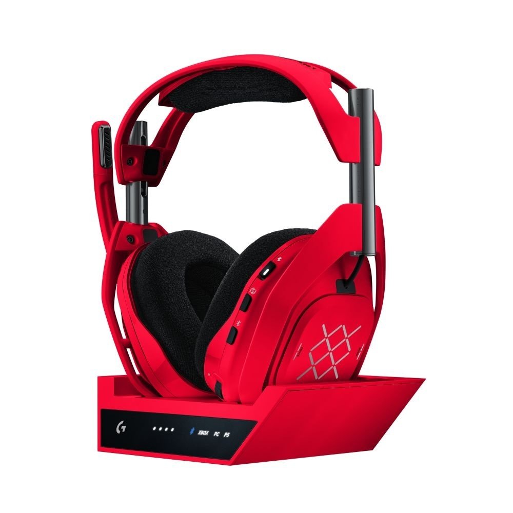 Logitech G Astro A50 X PS, Xbox, Switch & PC Wireless Gaming Headset - Mars Red