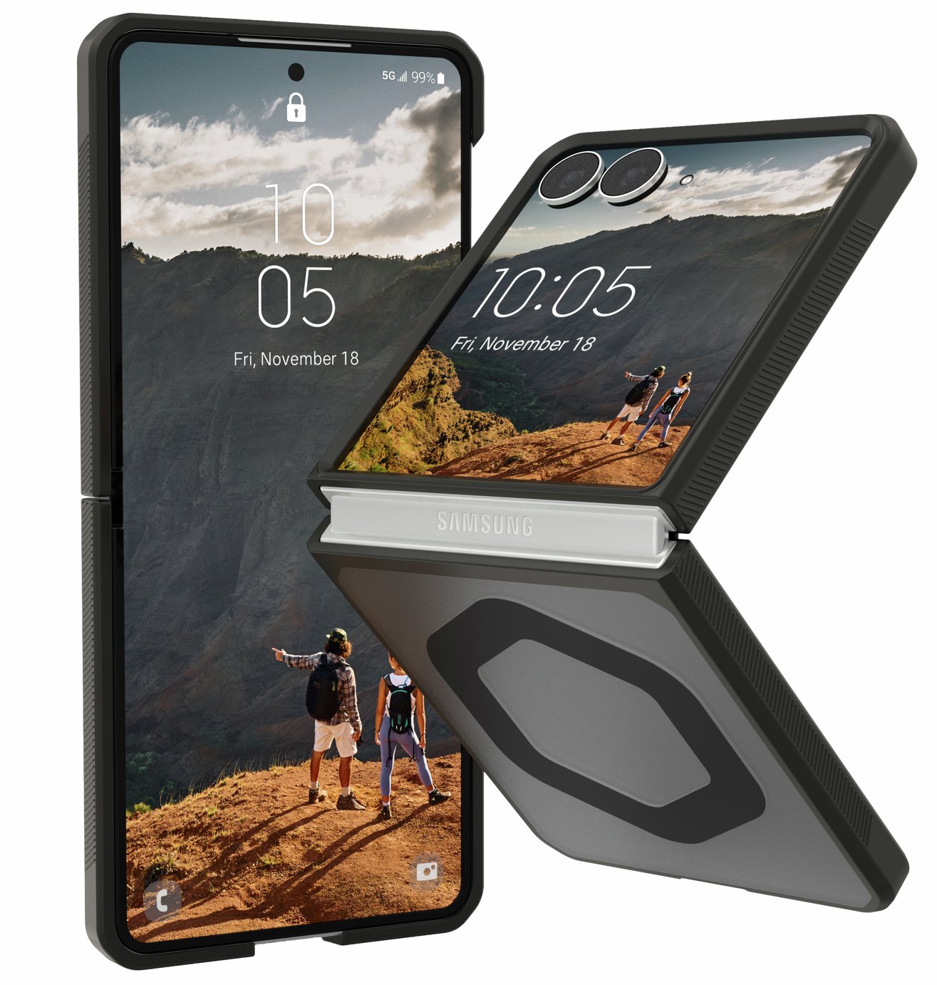 UAG Mouve Samsung Galaxy Z Flip8 Kickstand Magnet Phone Case - Ash