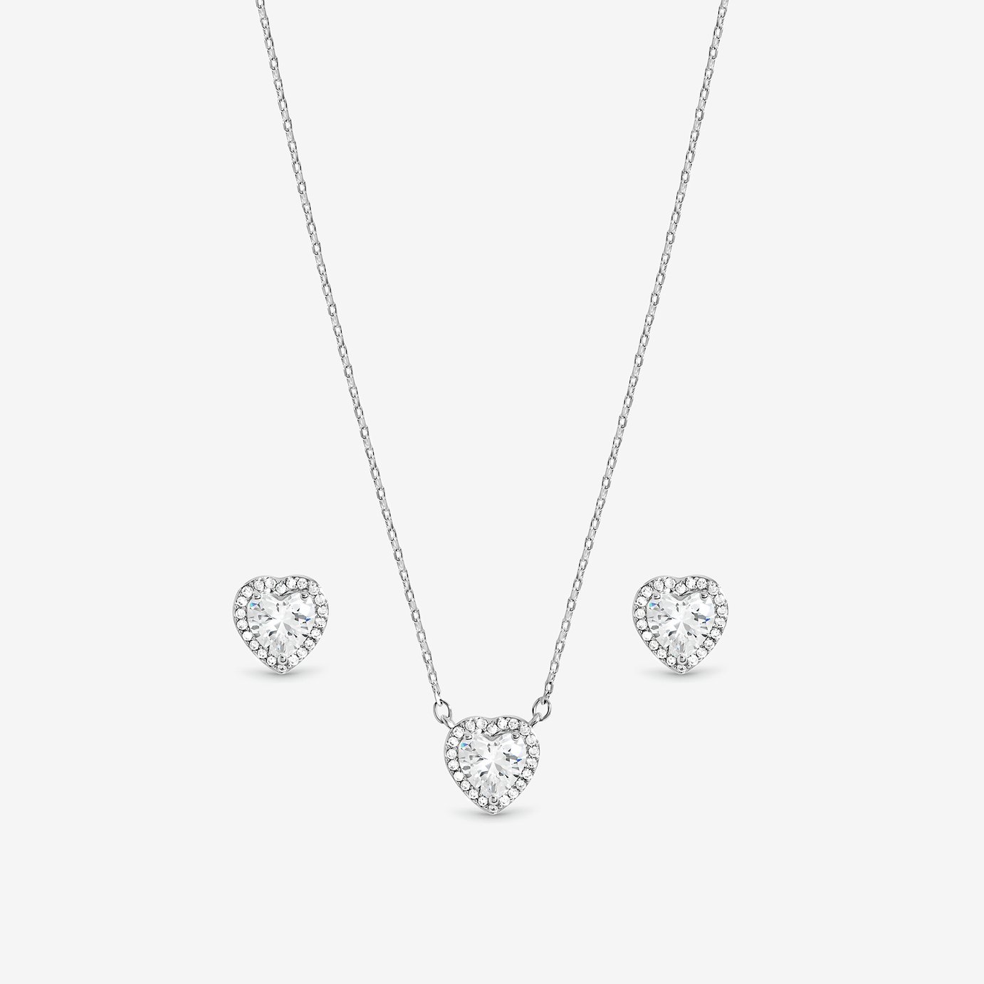 Inicio Halo Heart Jewellery Set - Gift Box