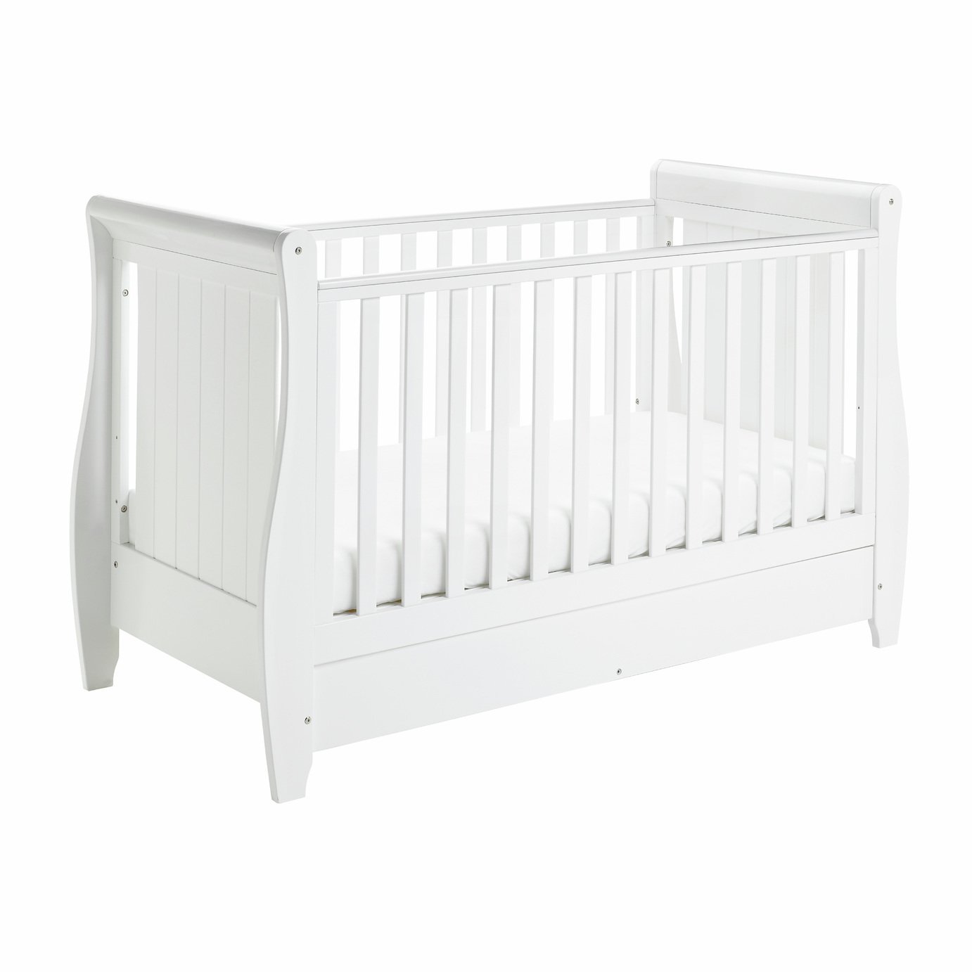 Babymore Stella Cot Bed - White